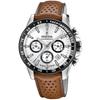 Montre - Festina - F20561/1 - Cuir marron - Chrono Sport - 45mm étanche 10ATM