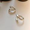 Silver Smooth Rings For Women hollow out chain Jewelry Beautiful Finger Open Rings For Party Birthday Gift