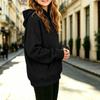 Girls Oversized Hoodies Drop Shoulder Pullover Sweatshirt with Pocket