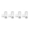 10PCS 3 Way Pipe Fittings PVC Plastic Right Angle Tee Corner Connector 20mm Inner Diameter