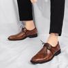 Fashion New casual men's leather shoes Minimalist gentleman classic style Business or office Fashion party or nightclub shoes Adults