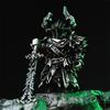 Schwarzer Ritter Schiedsrichter Paladin Kreuzzug Magnetisch Abnehmbar Metall Figur Desktop Dekoration Figur Kulturell Kreative Geschenke