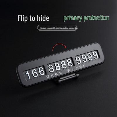 Promotional Temporary Parking Phone Plate with Customized Logo