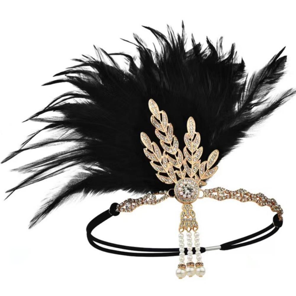 1920er Jahre Stil Flapper Kopfschmuck Strass Quaste Kopfschmuck Haaraccessoires Fotoshooting