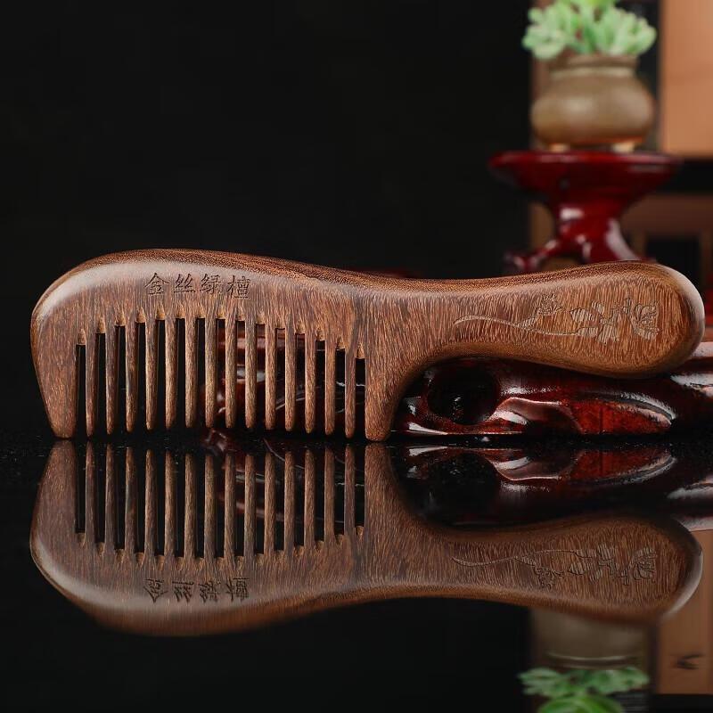 JINGRUIXIANG Золотая Сандаловая Расческа для Массажа Волос