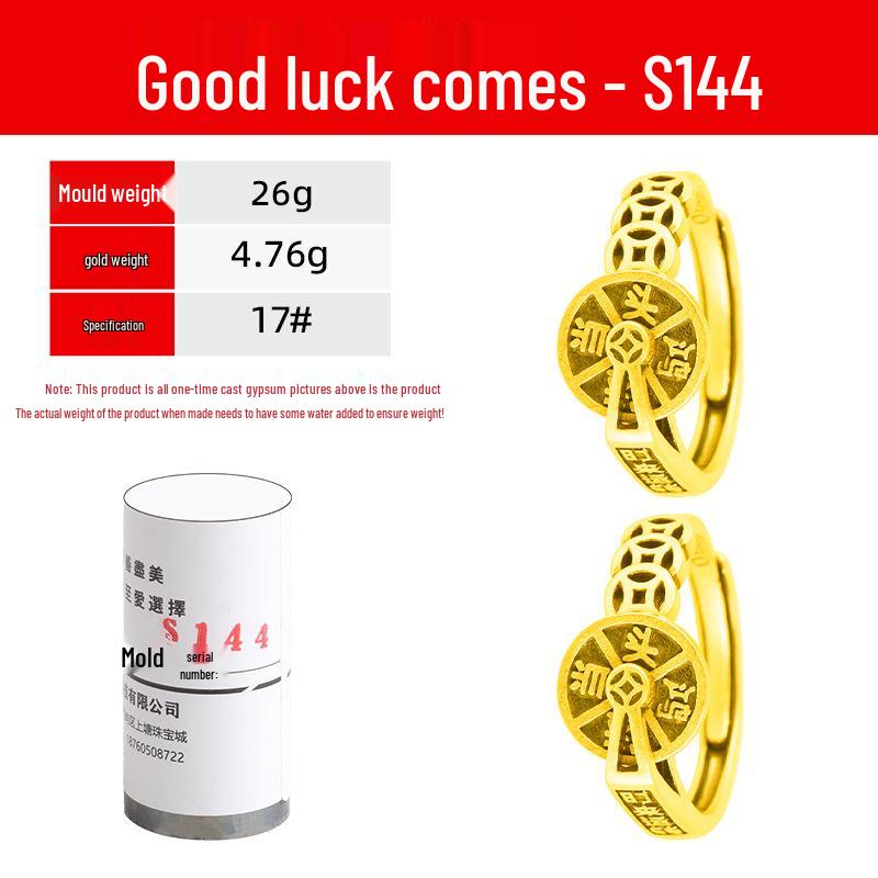 Lucky Turn Rotatable Fortune Ring - Wealth Attracting Copper Coin Band