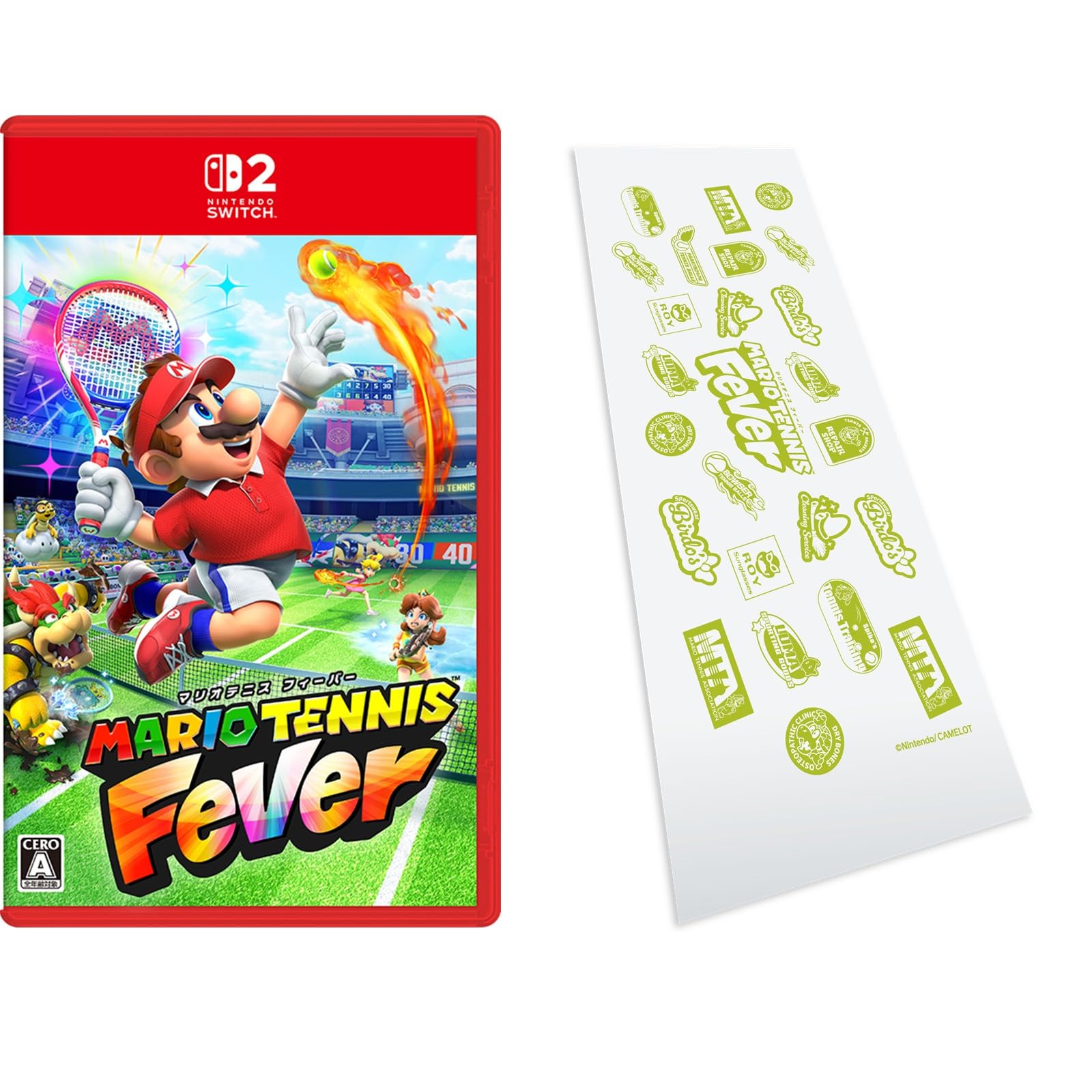 Mario Tennis Fever Switch 2 Bonus Original Hand Towel Included -
