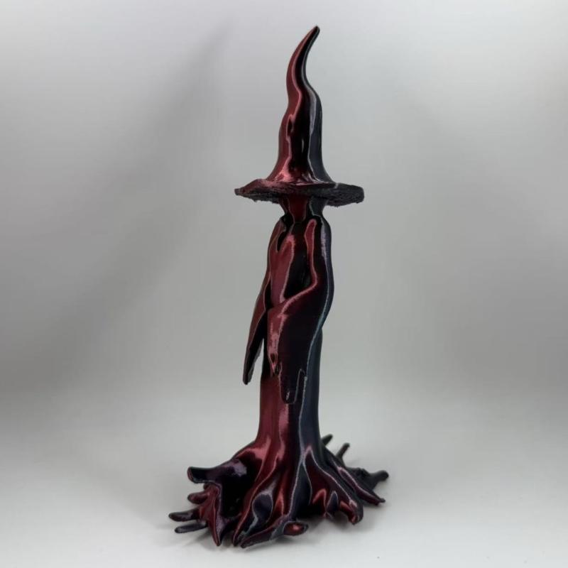 Mysterious Witch Figurine for Garden Porch Themed Display Dark Fantasy Ornament Lightweight Holiday Yard Decoration