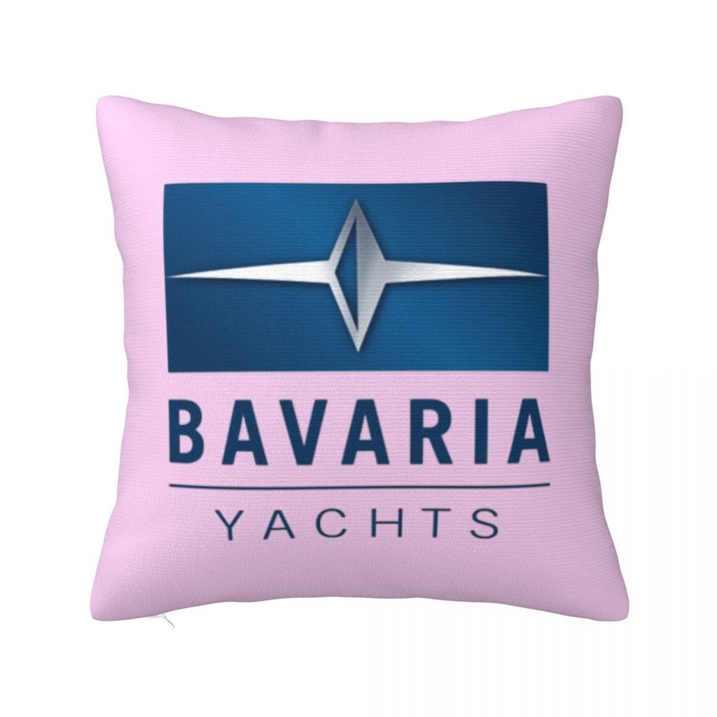 Bavaria Yachts Blue Silver Logo Square Pillowcase Cushion Cover Pillow Case Throw Pillow Cover for Home Sofa Living Room