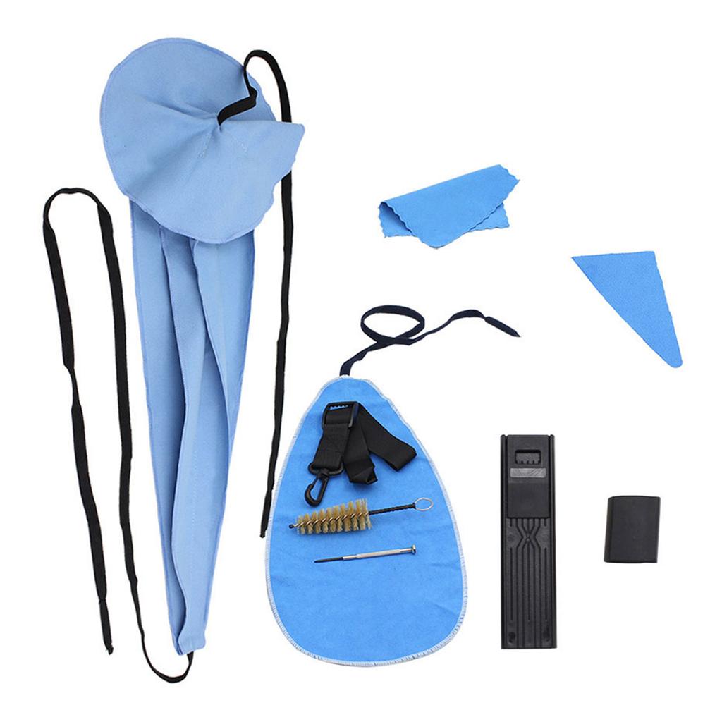LADE  Saxophone Cleaning Care Kit Belt Thumb Rest Cushion Reed Case Mouthpiece Brush Mini Screwdriver Cleaning Cloth