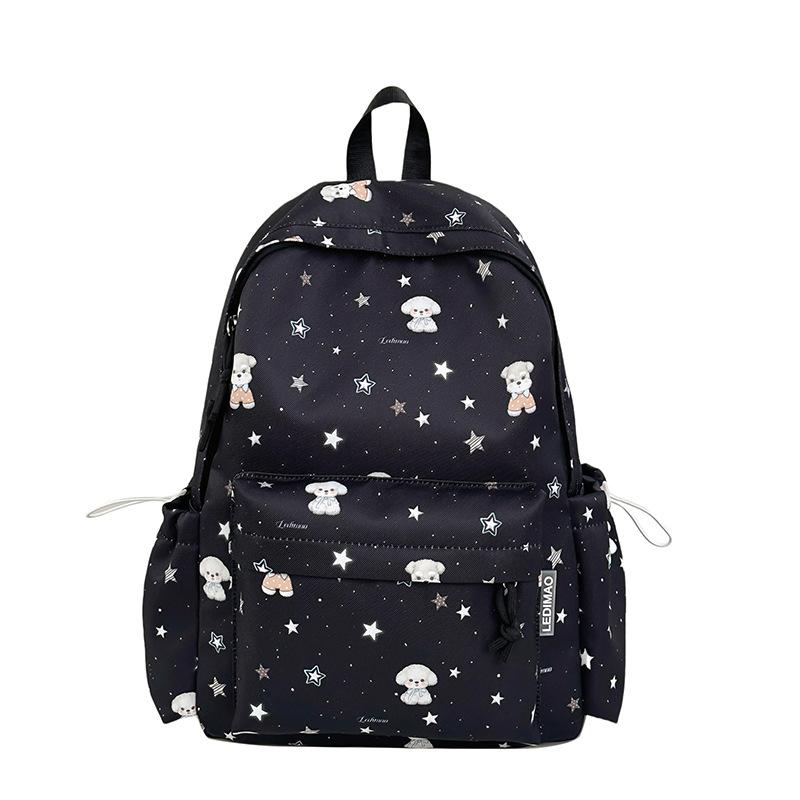 Schoolbag Schoolbag Autumn and Winter New High-value Sweet Star Puppy Backpack Mori Cute Girl Leisure Travel Backpack