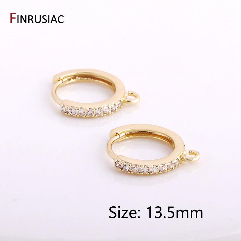 Earrings Making Supplies 14K Gold Plated Brass Heart Star Pendant Charms DIY Necklace Bracelet Jewelry Findings Wholesale