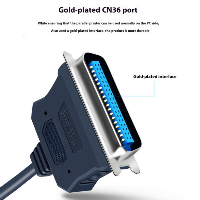 USB To CN36 Parallel Port Printer Cable USB To 36 Pin Parallel Printer Adapter Cable Converter Cord Printing Accessories