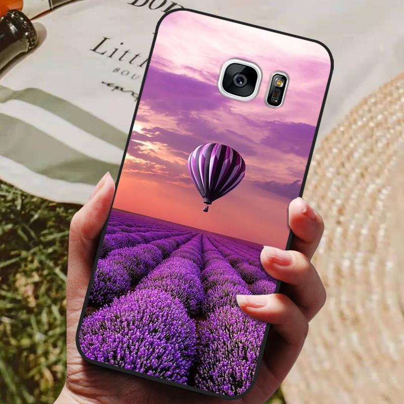 For Samsung Galaxy S7 Edge Silicone Case Cute Pattern Soft TPU Phone Cover For Samsung Galaxy S6 S7 S 7 Edge Back Cover Bumper
