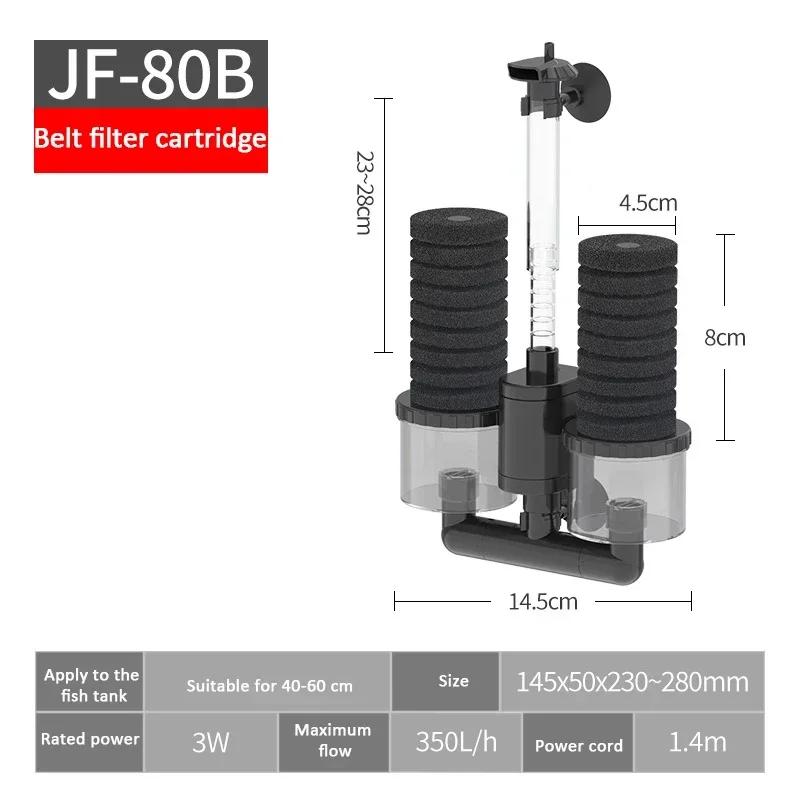 Aquarium Filter for Aquarium Fish Tank Air Pump Skimmer Biochemical Sponge Filter Sponge Clean Water Circulation Fish Farming 3W