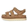 Goldenstar Suède Confortable Polyvalent Sandales Romaines Sandales pour Femmes Marron 1137890-CHE