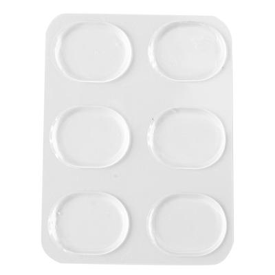 6Pcs Drum Dampener Transparent Soft Oval Silicone Silencer Dampening Gel Pad for Drum Head Cymbal