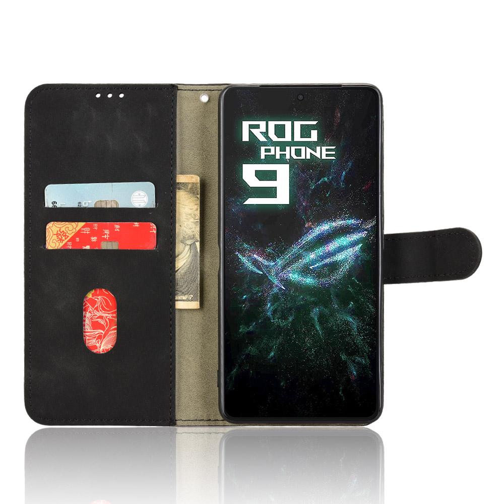 

Для Asus ROG Phone 9 5G Шкіряний Чохол з Відчуттям Шкіри Протиударний Чохол-Книжка для Телефону з Гаманцем Green