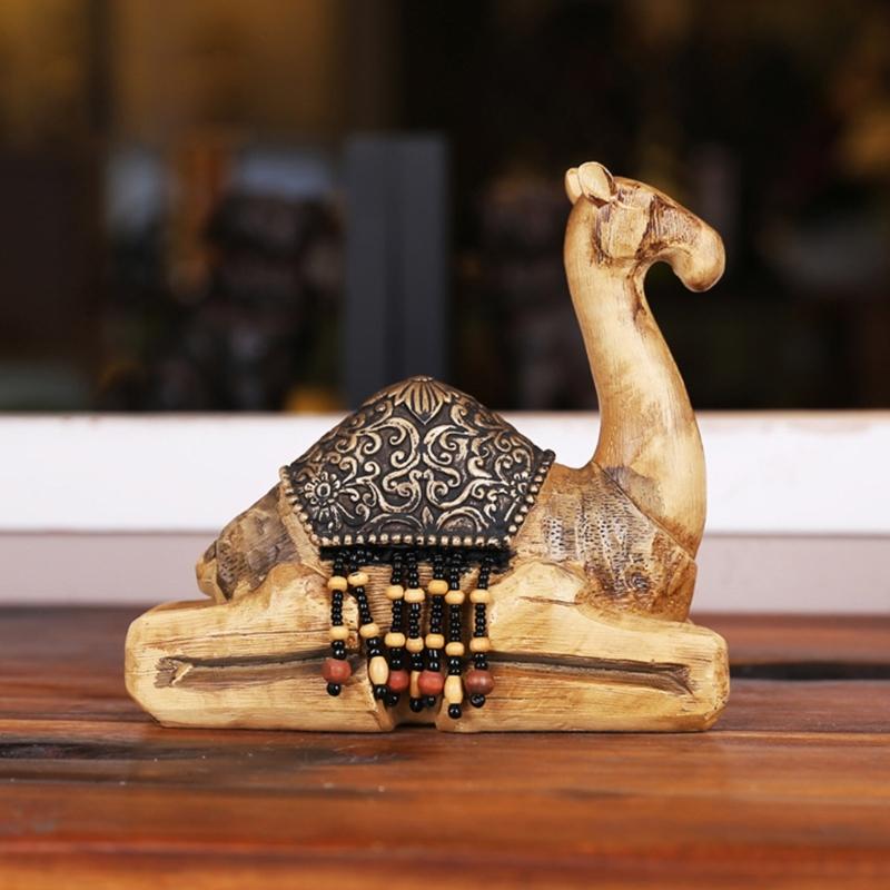 Kamelfiguren Harzkamelstatuen Tierfiguren Tischornament für Büro Zuhause Schreibtischdekorationen Sammlerstücke