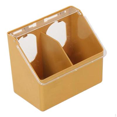 Bird Cage Feeder Hanging Box Food Storage Case Dove Feeding Slot for Pigeon