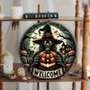 Halloween Witch Metal Tin Sign Home Decor Kitchen Wall Art
