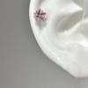 1pcs Shiny Zircon Cross Earrings for Women New Fashion Stainless Steel Ear Bone Nail Ear Accessories