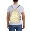 Custom P-Pompompurines Drawstring Bag Men Women Lightweight Dog Cartoon Sports Gym Storage Backpack