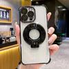 Plating Shockproof Magnetic Bracket For Magsafe Clear Case For For Iphone 17 16 15 14 13 12 Pro Max With Holder Stand Cover