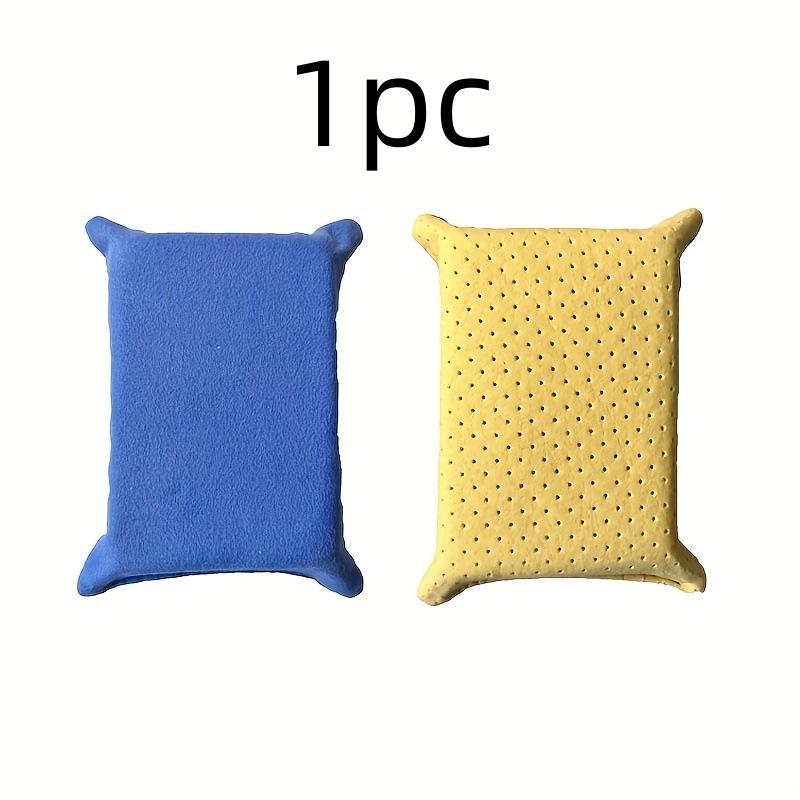 1/2pcs Multi Functional Car Cleaning Sponge Block Non-woven Double-sided Velvet Car Glass Cleaning Defogging Sponge