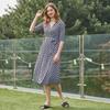 Lipbbam Creora Deloshi Cara 3 4 Sleeve Long Wrap Dress Ldm11dr01