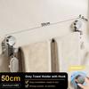 Saugnapf Badezimmer Handtuchhalter Handtuchhalter Wandmontage Bohrmontage 30/40/50cm Handtuchstange Aluminium mit Haken