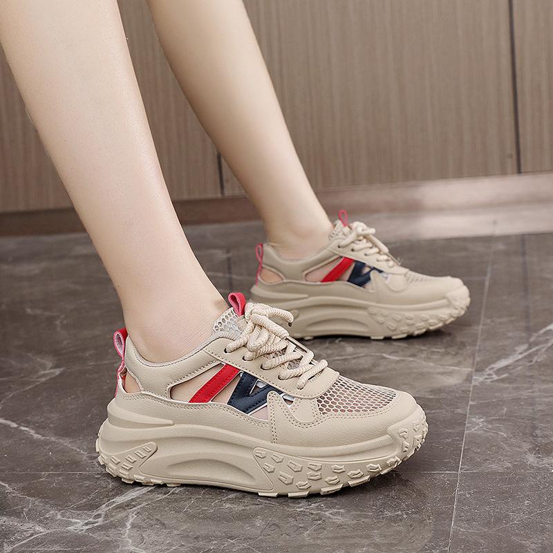 Fashion 2025 New Summer Mesh Sports Shoes for Women Are Versatile, Breathable, Comfortable and Casual Running Shoes