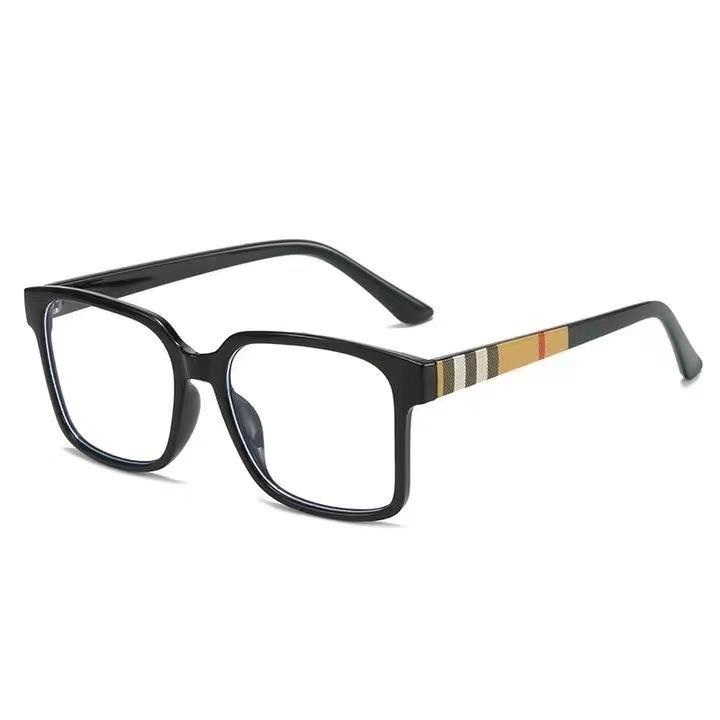 Anti-Blue Glasses For Women, Black Frame, Thin, Large Frame, Round Face, Radiation Protection, Square Frame Glasses For Women