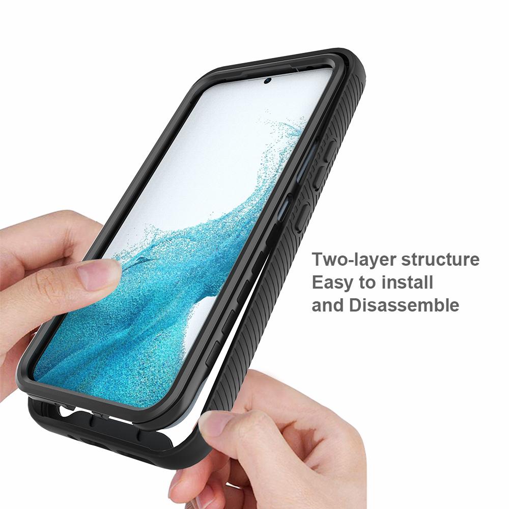 For Samsung Galaxy A54 5G Phone Case PC+TPU Full Protection Phone Cover with PET Screen Protector