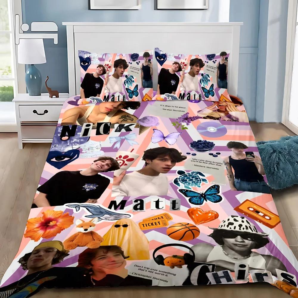 

Пододеяльник и наволочки для тройняшек Стурниоло, комплект постельного белья, украшение для спальни для взрослых, для мальчика, для девочки, детский подарок, одинарный, двуспальный, большой размер 100x135cm