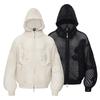 Unisex Retro Dark Knit Hooded Cardigan With Cutout Detail Lightweight Fall Sweater Youth