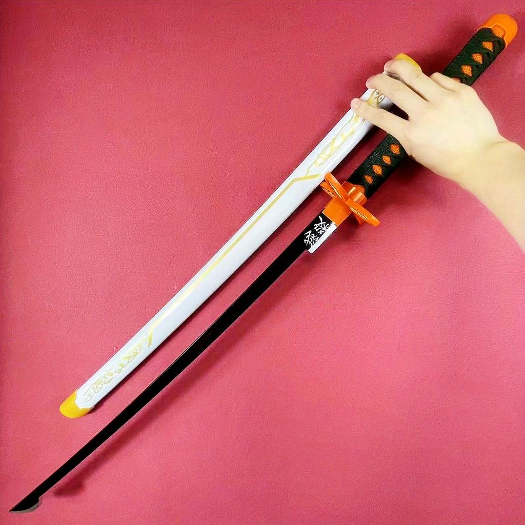 40inch Demon Slayer Shinobu Katana Real Size Japanese Katana Kimetsu No Yaiba Anime Blade Sword Cosplay Prop Samurai Sabre Toy