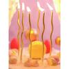 6/pcs10/20setBirthday Candles Spiral Cake Candles  Long Thin Cake Candles For Wedding Party And Cake Decoration