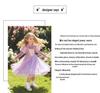 Elsa Princess Dress for Girls - Spring/Autumn Birthday Puffy Skirt