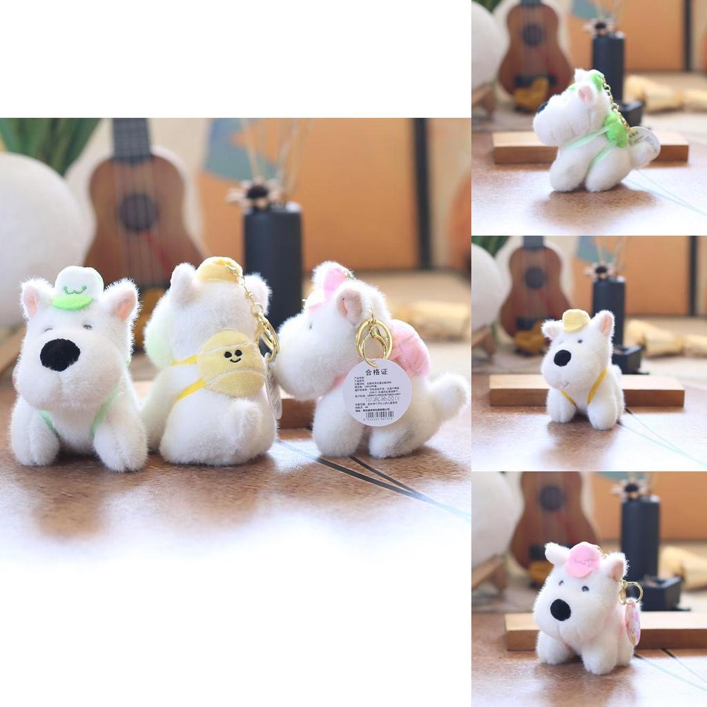 Dog Plush Toy Keychain Stuffed Animal Bag Charm Super Soft Gift For Teens