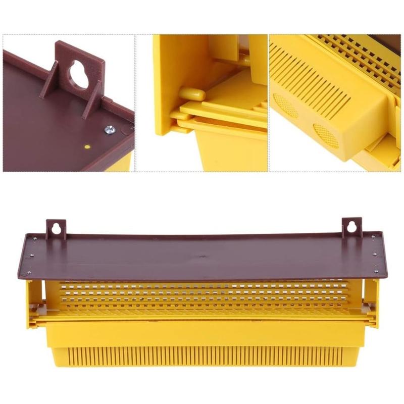Cattura Polline Apicoltura Plastica Rimovibile Vassoio Ventilato Accessori Facili da Installare