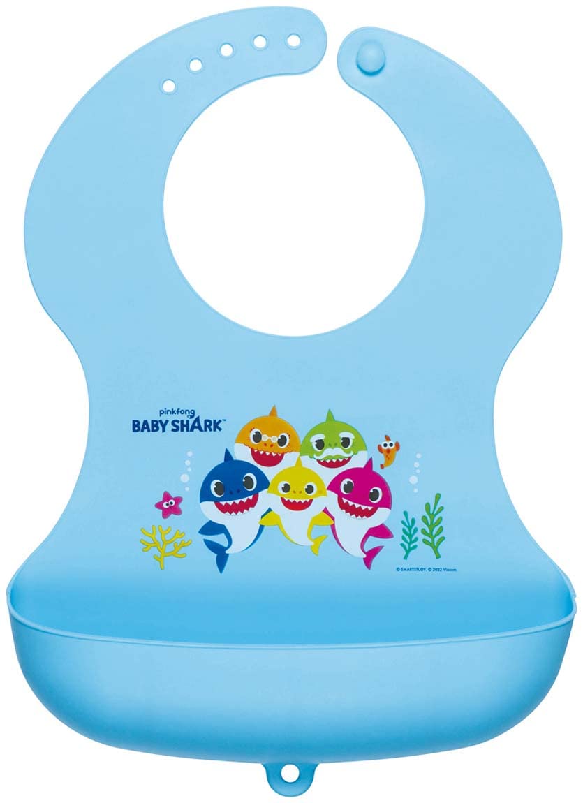 

Skater Children s Silicone Baby Shark Apron, 26 x 35cm (SBEP1)