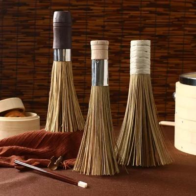 Escova de Bambu Cabo Longo Cabo de Madeira Verde Bambu Limpeza Descontaminação Pote Escova Utensílios de Limpeza de Cozinha