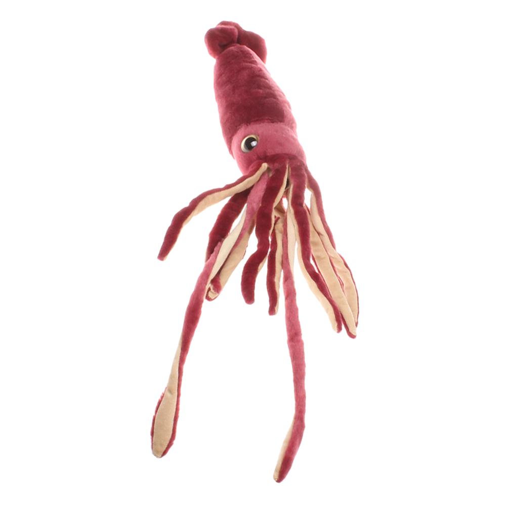 75cm Wine Red Deep Sea Squid Plush Toys Soft Stuffed Animal Pillow Kids Toys Creative Plush Christmas Birthday Gifts Home Decor