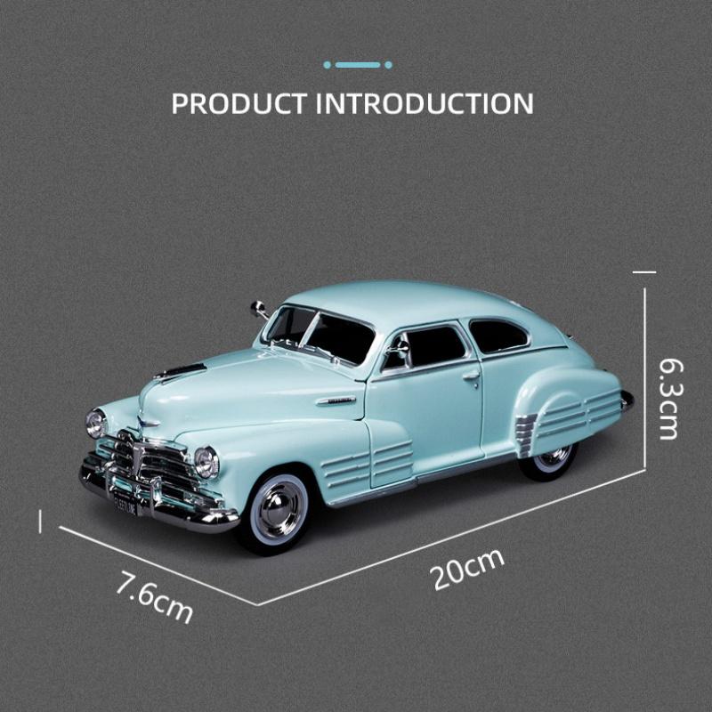 AABHB1 Maisto 1:24 1948 Chevrolet Fleetline Aerosedan Alloy Scale Car Model Diecast Metal Static Collection Children Toy Car Vehicles