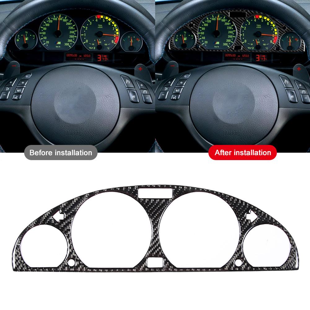 Carbon Fiber Center Console Instrument Panel Cover Trim Fits for BMW E46 M3 98 05