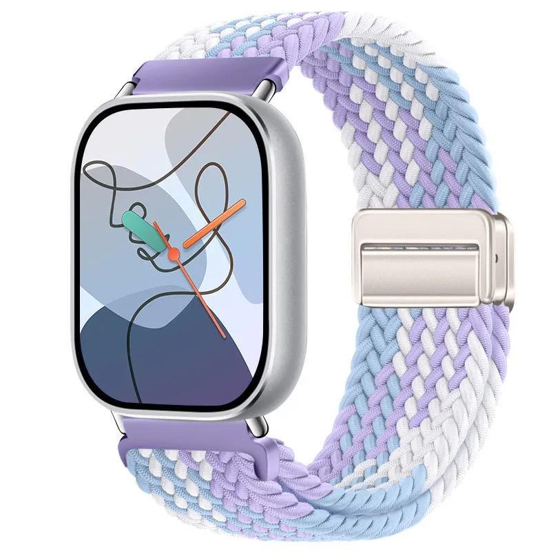 

2025 для XIAOMI Магнитная петля для Xiaomi Redmi Watch 4 5 Ремешок Регулируемый плетеный спортивный нейлоновый сменный браслет для Miband 8 pro/9 pro ремешок For Redmi watch 5