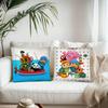 Cartoon P-Pocoyos Cute Pillow Case Fashion Square Pillowcase Bedroom Sofa Room Ins Decoration Leisure Cushion Cover
