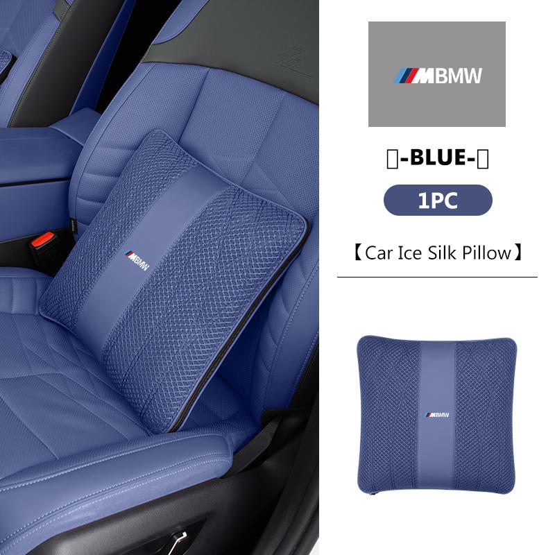 Für BMW Autokissen und Klimaanlagenabdeckung 2-in-1 Eis Seide Atmungsaktiv Auto Zubehör X1 X2 X3 X4 X5 X6 X7 G20 G30 6GT E46