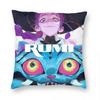 Jinu KPop Dämonenjäger Kissenbezug Druck Polyester Kissenbezug Dekorativ Saja Jungen Zierkissenbezug Bezug Zuhause Reißverschluss